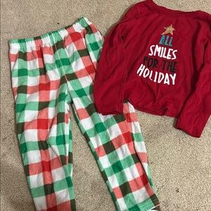 Holiday Kids Pajamas - Red and Plaid